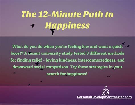 The 12 Minute Path To Happiness Personal Development