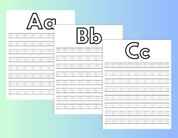 52 ABC Sheets For Kids! Printable, Instant Download, Homeschool | TPT