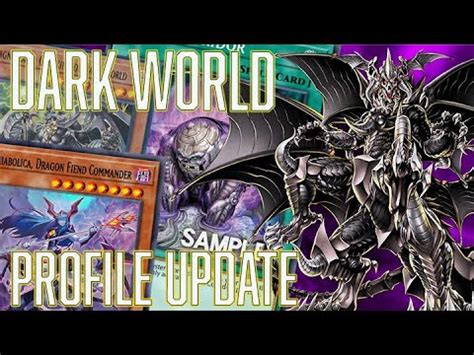 Yugioh Dark World Danger Deck Profile Update Post Dune Youtube