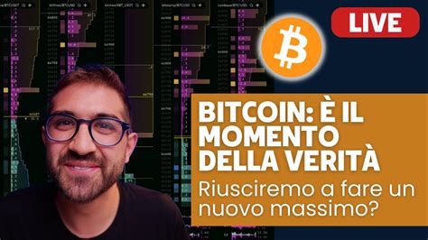 BITCOIN È IL MOMENTO DELLA VERITÀ STIAMO ARRIVANDO AL TOP O È SOLO