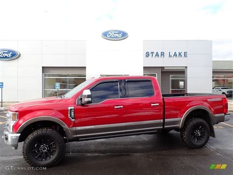 2021 Rapid Red Metallic Ford F250 Super Duty King Ranch Crew Cab 4x4