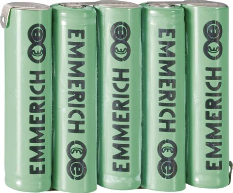 Emmerich 5AAA ZLF Battery Pack 5x AAA Z Solder Tab NiMH 6 V 800 MAh