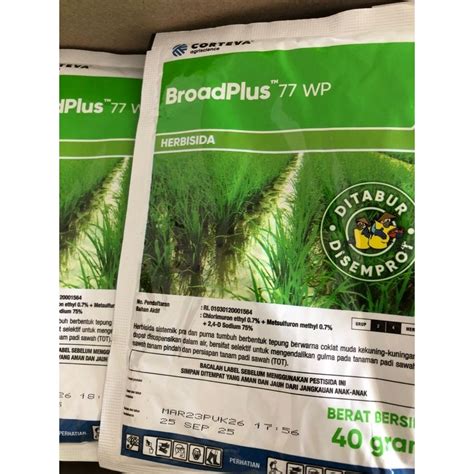 Jual Broadplus 77 WP 40 Gram Original Herbisida Pra Tumbuh Dan Purna