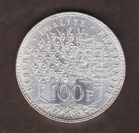 100 FRANCS 1982 Panthéon FRANCE argent silver Archives Forums