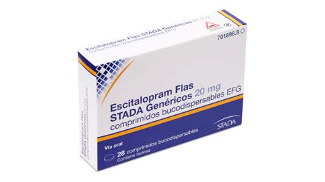 Escitalopram Flas Stada Efg 20 Mg 28 Comprimidos Bucodispersables