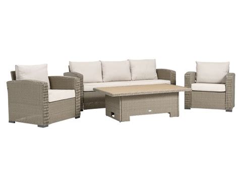 Set muebles jardín STAVERN 5 plazas natural JYSK