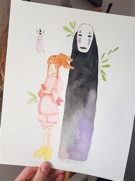 Spirited Away Watercolor By Mareebeam Rghibli