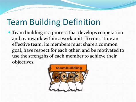 What is Team Building & its goals and activities