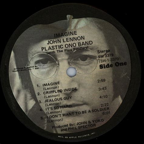 John Lennon Imagine Vinyl Lp 1971 Us Original Hhv