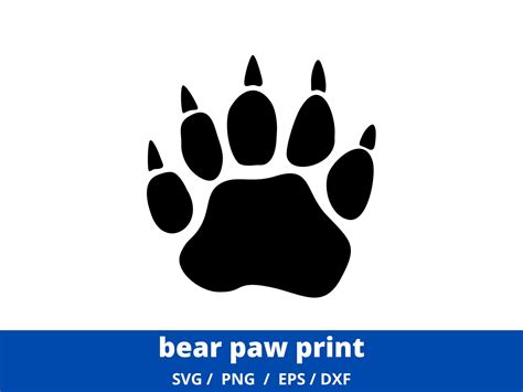 Bear Paw Print SVG Paw Print Svg School SVG Teacher SVG - Etsy