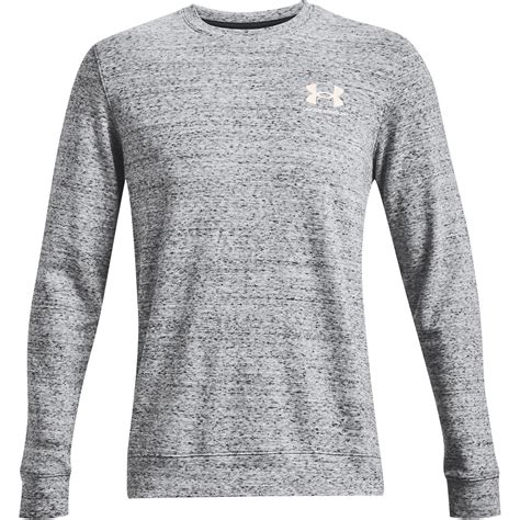 Under Armour Armour Rival Terry Crew Sweater Mens Grey