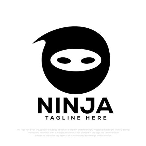 Premium Vector | Ninja Head logo Ninja logo vector logo templete