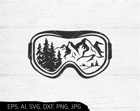 Snow Goggles Svg Adventure Svg Mountain Svg Camping Svg Etsy