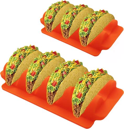 Femont Silicone Taco Holder Stand Set Of 2food Grade Taco