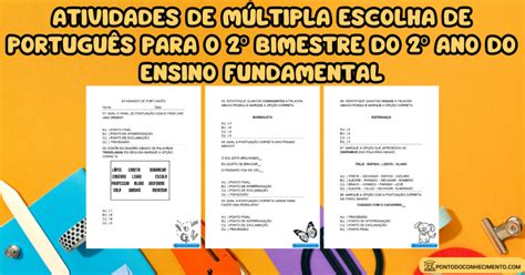 Arquivo de Conteúdo de língua portuguesa para o 2º bimestre do 2º ano