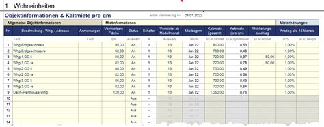 Excel Finanzplan Tool Pro Immobilien