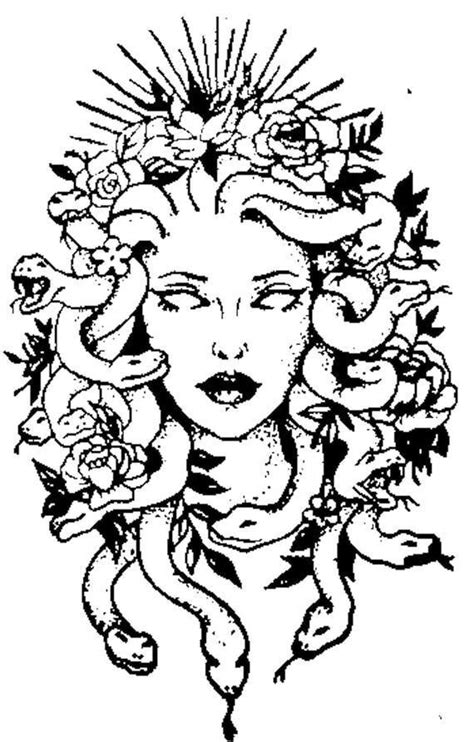 Medusa Tattoo Stencil Designs