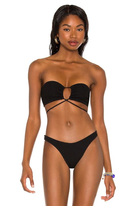 Bond Eye Margarita Bandeau Bikini Top In Black Revolve