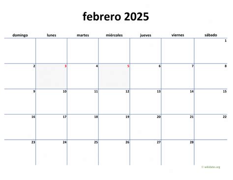 Imagen Calendario Febrero 2025 Margaret E Kidney