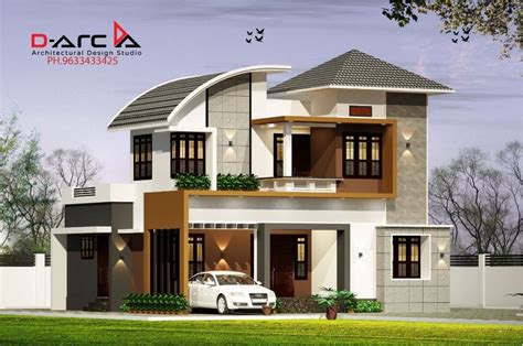 Sq Ft Bhk Contemporary Style Two Storey House And Free Plan