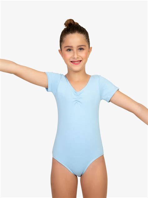 Pointe Dance Short Sleeve Dance Leotard Dance Leotards Little Girl