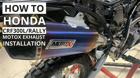 How To Honda Crf L Rally Motox Exhaust Installation K Youtube