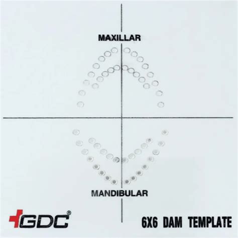 Gdc Rubber Dam Template 6x6 Rdt Online At Best Price