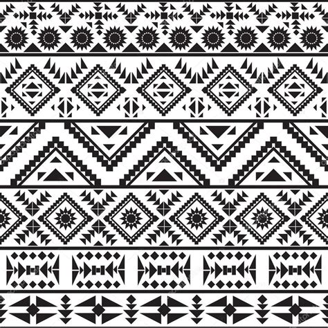 Seamless black and white aztec pattern Stock Vector by ©Smirno 56038385