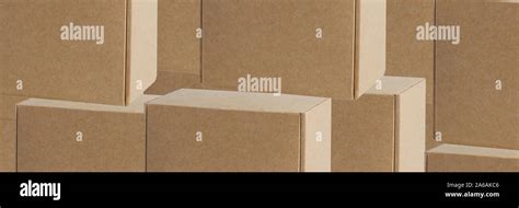 Background of cardboard boxes of various sizes and shapes Stock Photo ...