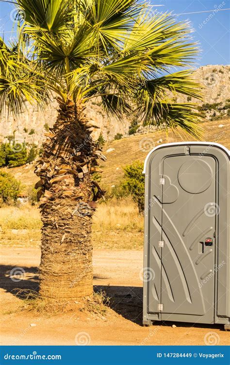 Port a Potty Outdoor on Beach Stock Image - Image of outside, potty ...