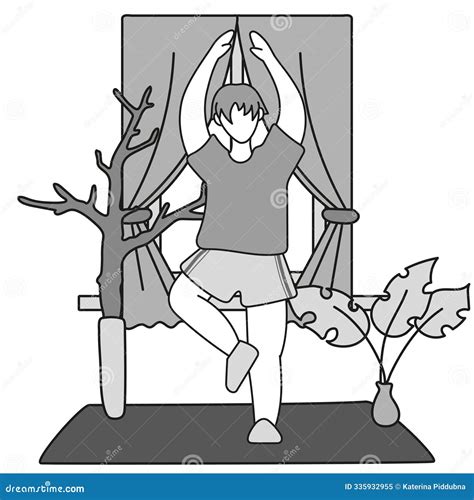 Bodyweight Workout Routine High-Intensity Interval Training. People