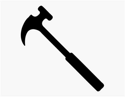 Hammer Clipart Black And White - Jelitaf