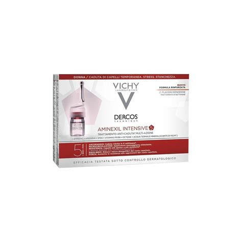 Vichy Dercos Aminexil Intensive 5 Trattamento In Fiale Anticaduta Donna