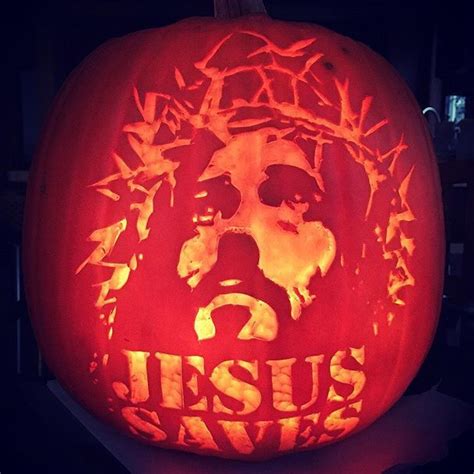 50 Pretty Pumpkin Carving Ideas Christian Cross Faith Missions