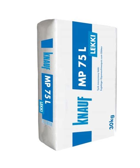 Tynk Maszynowy MP 75 Leicht 20 Kg Knauf 13003176313 Oficjalne