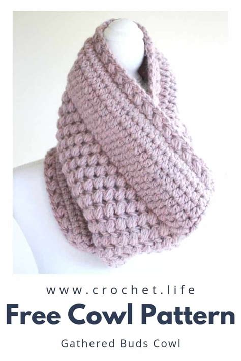 Free Crochet Cowl Pattern with Altered Bean Stitch