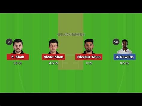 BER Vs HK Dream11 BER Vs HK Dream11 Team CWC Challenge One Day YouTube