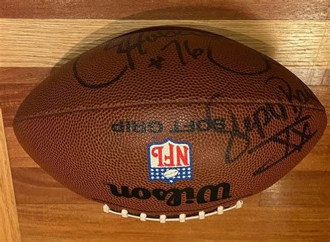 Brian Holloway Autographed Football Superbowl Xx New England Patriots