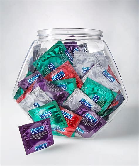 Durex Condom Fish Bowl Natural Rubber Latex Bulk Condoms 144 Count A