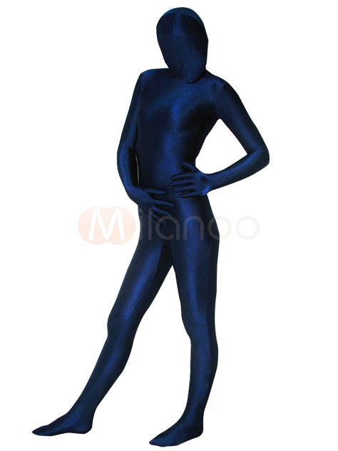 Disfraz Halloween Zentai De Elastano De Marca Lycra De Color Azul