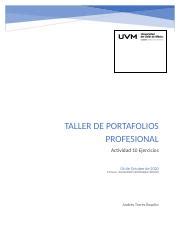 A Atb Docx Taller De Portafolios Profesional Actividad