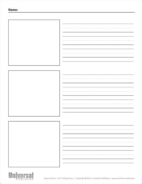 Draw And Write Paper Free Printables Universal Publishing Blog