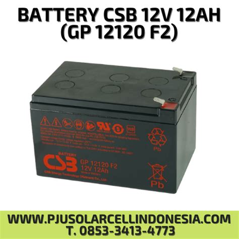 Battery Ups Vrla Csb Gp V Ah Pju Solar Cell Indonesia