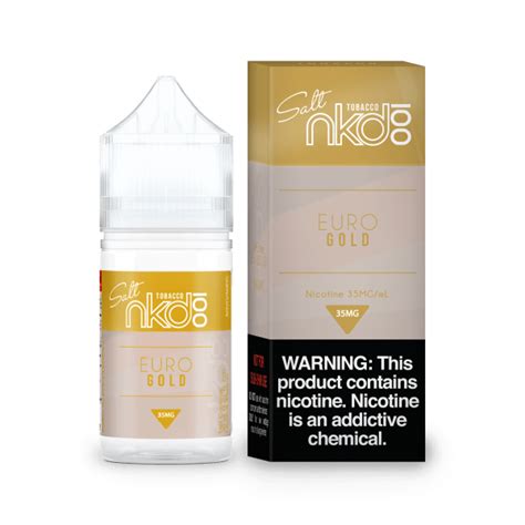 Naked 100 Salt Euro Gold Tobacco 35MG 30mL Vaping Elements