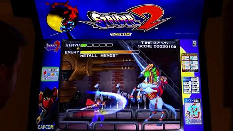 Strider 2 Arcade Cabinet Mame Playthrough W Hypermarquee Youtube