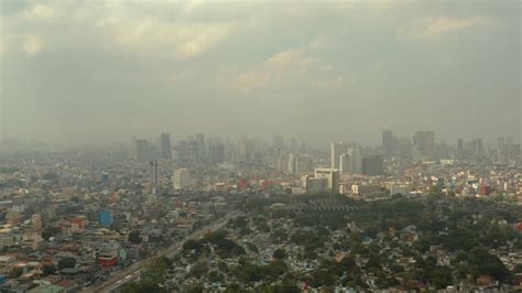 Premium Photo | Manila city with skyscrapers philippines aerial view