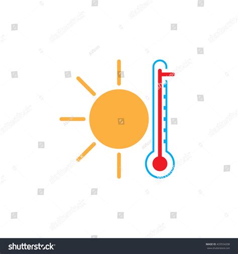 Hot Weather Icon Stock Vector Royalty Free Shutterstock