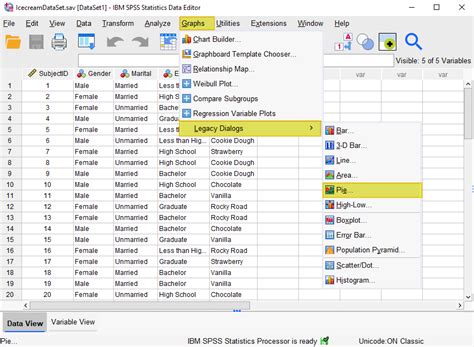 How To Create A Pie Chart In Spss Ez Spss Tutorials