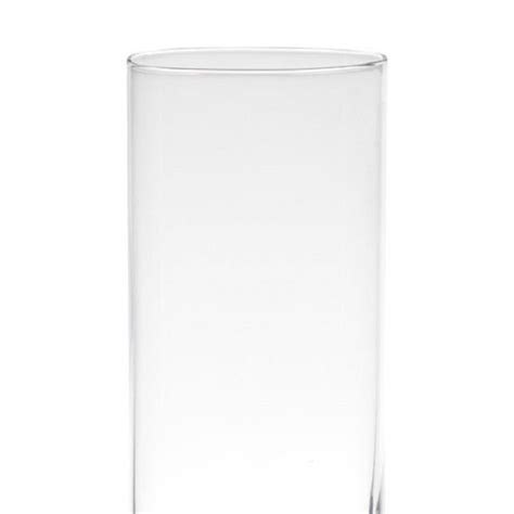 Transparante Home Basics Cylinder Vorm Vaas Vazen Van Glas X Cm