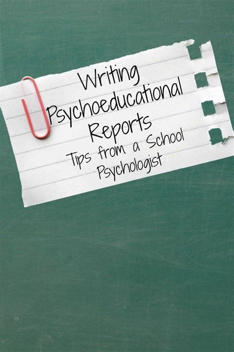 Writing Psychoeducational Reports Artofit